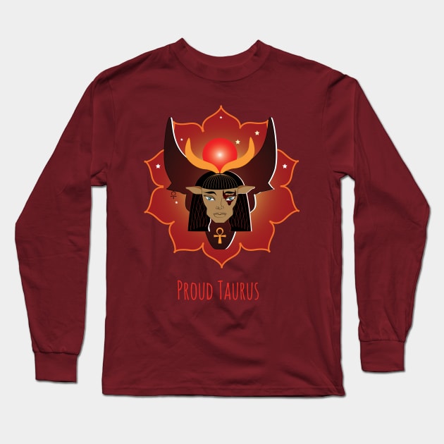 Proud Taurus Long Sleeve T-Shirt by emma17